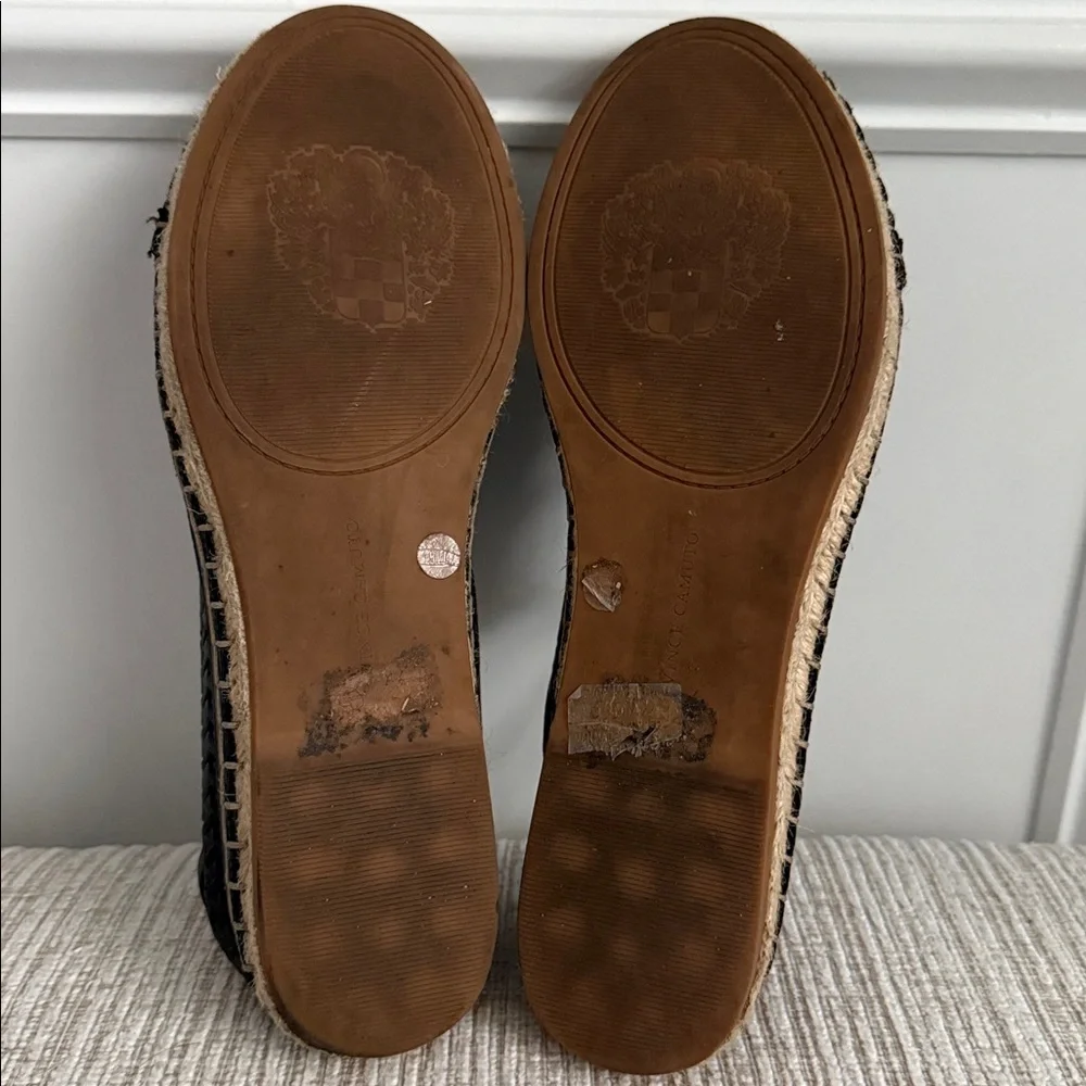 Black Espadrille Lace-Up Shoes
